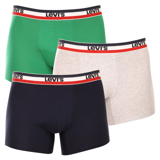 3PACK Boxershorts til mænd Levis flerfarvet (100002870 008)