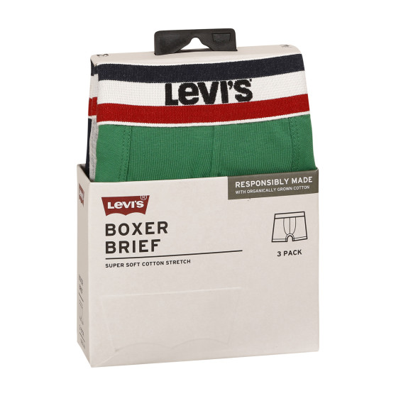 3PACK Boxershorts til mænd Levis flerfarvet (100002870 008)