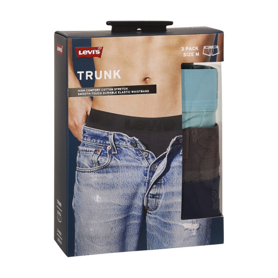 3PACK Boxershorts til mænd Levis flerfarvet (905042001 020)