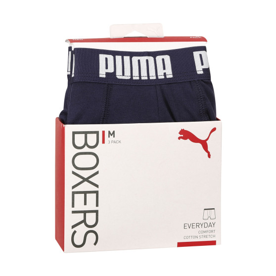 3PACK Boxershorts til mænd Puma blå (701206546 002)