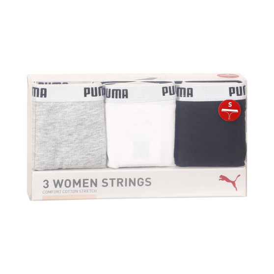 3PACK G-streng til kvinder Puma flerfarvet (503008001 015)