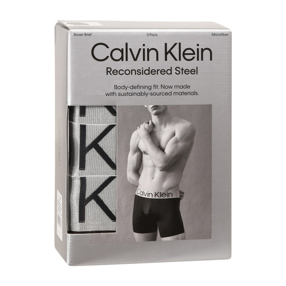 3PACK Boxershorts til mænd Calvin Klein sort (NB3075A-7V1)