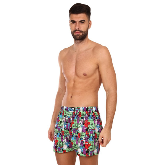 3PACK Boxershorts til mænd Styx art klassisk gummi flerfarvet (3A12569)