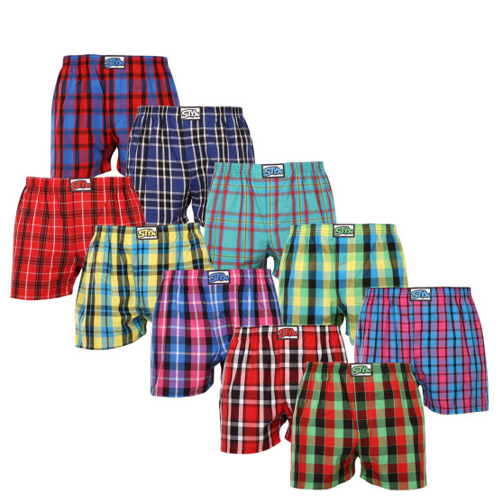 10PACK Boxershorts til mænd Styx classic elastic flerfarvet (A931234567890)