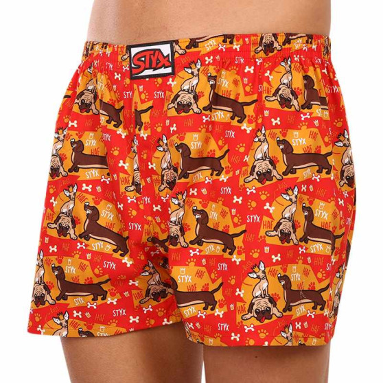 Boxershorts til mænd Styx art klassisk gummi overstørrelse dogs (E1554)