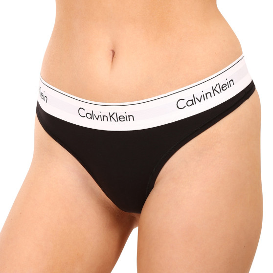 G-streng til kvinder Calvin Klein sort (F3786E-001)