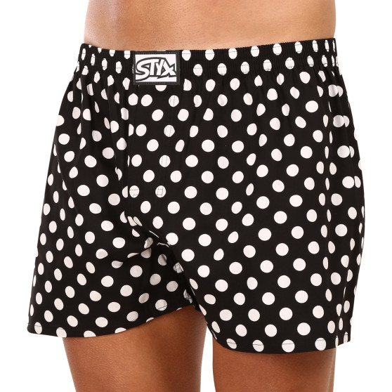 Boxershorts til mænd Styx art klassisk gummi polka dots (A1650)