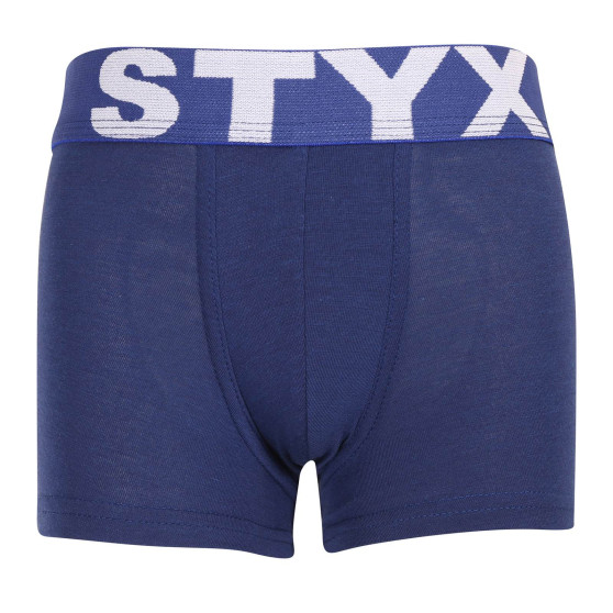 Boksershorts til børn Styx sportselastik mørkeblå (GJ968)