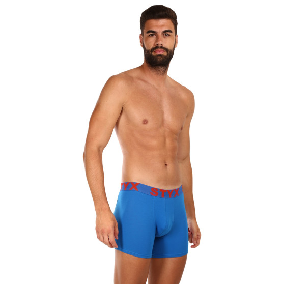 3PACK Boxershorts til mænd Styx lang sportselastik flerfarvet (3U96897)