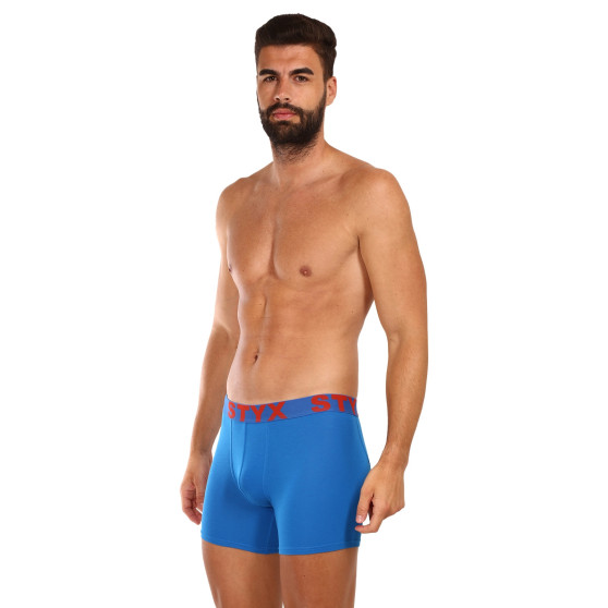 3PACK Boxershorts til mænd Styx lang sportselastik flerfarvet (3U96897)