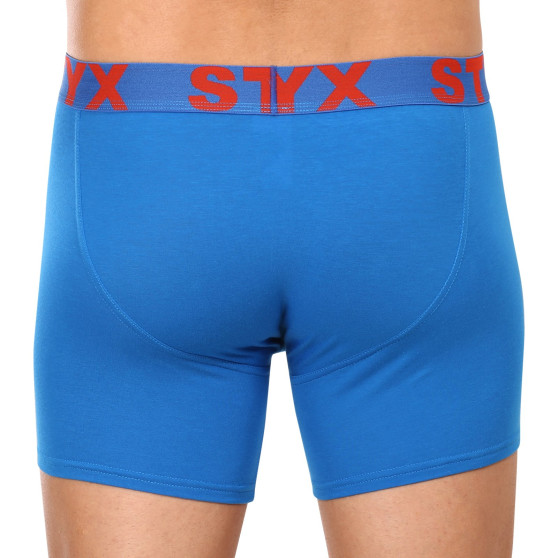 3PACK Boxershorts til mænd Styx lang sportselastik flerfarvet (3U96897)