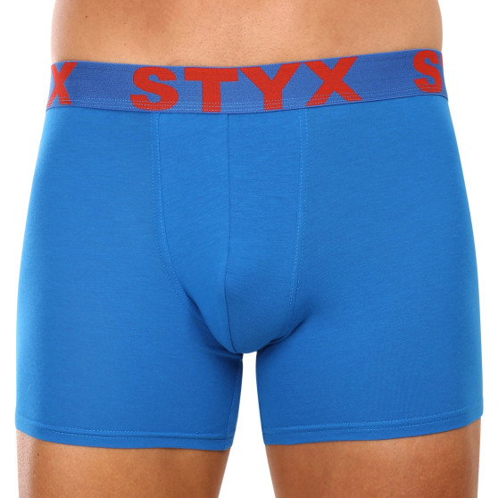 3PACK Boxershorts til mænd Styx lang sportselastik flerfarvet (3U96897)