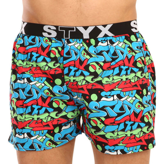 5PACK Boxershorts til mænd Styx art sports gummi flerfarvet (5B1112950)