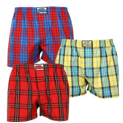 3PACK Boxershorts til mænd Styx classic elastic flerfarvet (3A10123)