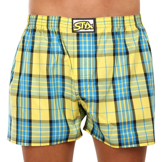 10PACK Boxershorts til mænd Styx classic elastic flerfarvet (10A101234567890)