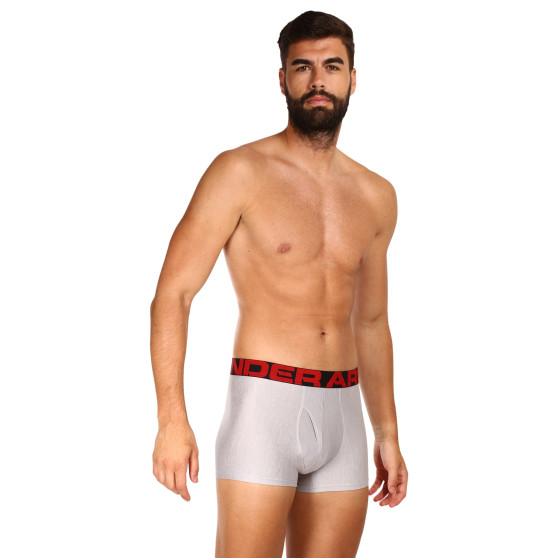 2PACK Boxershorts til mænd Under Armour grå (1363618 011)