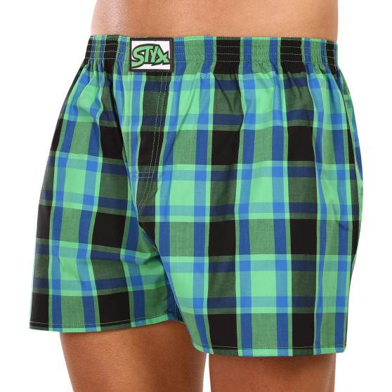 3PACK Boxershorts til mænd Styx klassisk gummi overstørrelse flerfarvet (3E10456)