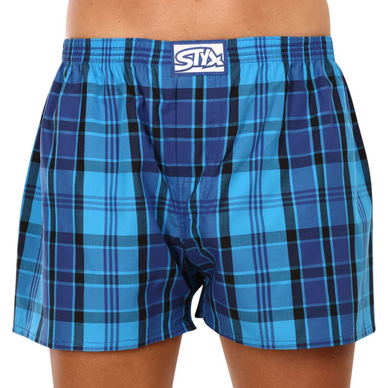 3PACK Boxershorts til mænd Styx klassisk gummi overstørrelse flerfarvet (3E10456)