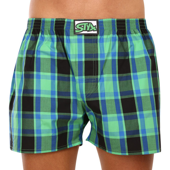 3PACK Boxershorts til mænd Styx klassisk gummi overstørrelse flerfarvet (3E10456)