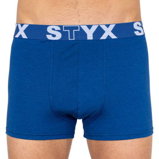 3PACK Boxershorts til mænd Styx sportsgummi overstørrelse blå (3R96879)