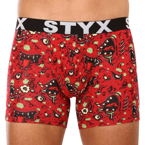 Boxershorts til mænd Styx lang kunst sport gummi zombie (U1451)