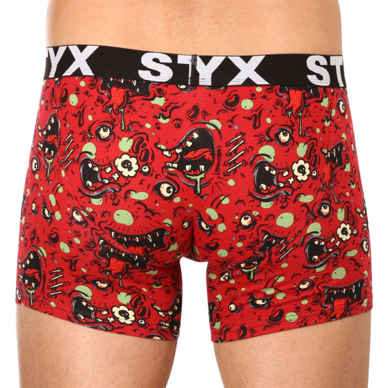 Boxershorts til mænd Styx lang kunst sport gummi zombie (U1451)