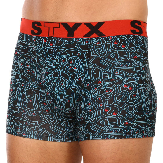 Boxershorts til mænd Styx lang kunst sport gummi doodle (U1256)