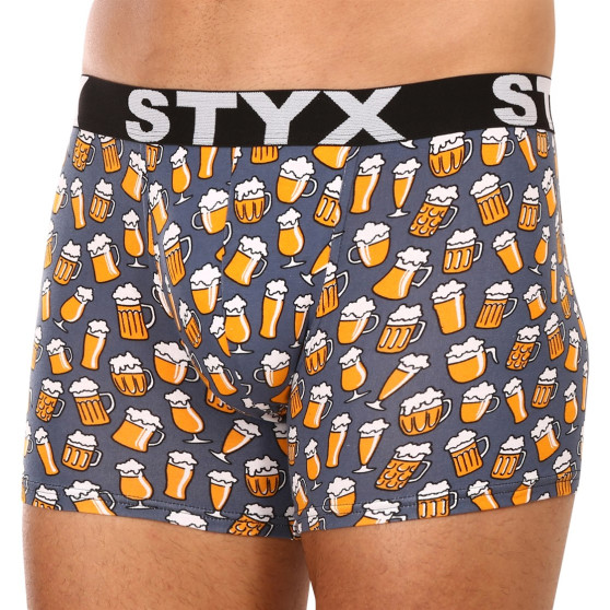 Boxershorts til mænd Styx lang kunst sport gummi øl (U1357)