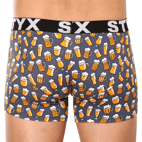 Boxershorts til mænd Styx lang kunst sport gummi øl (U1357)