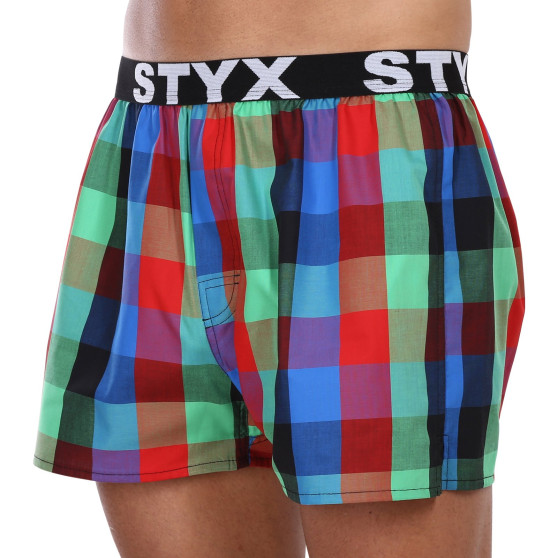 Boxershorts til mænd Styx sport gummi flerfarvet (B1007)