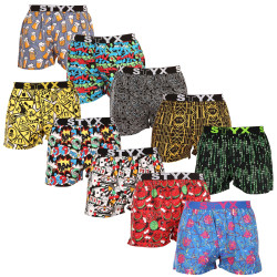 10PACK Boxershorts til mænd Styx art sports gummi flerfarvet (10B113602267598)