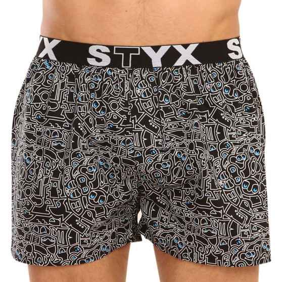 10PACK Boxershorts til mænd Styx art sports gummi flerfarvet (10B113602267598)