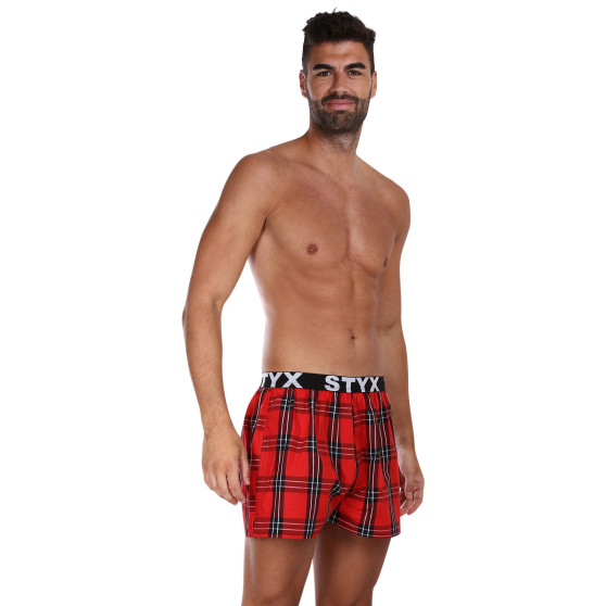 3PACK Boxershorts til mænd Styx sport elastik flerfarvet (3B10123)