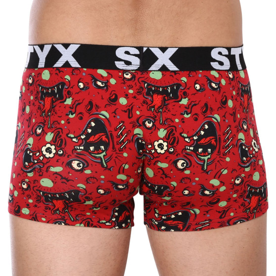 Boxershorts til mænd Styx art sports gummi overstørrelse zombie (R1451)