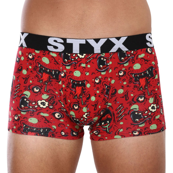 Boxershorts til mænd Styx art sports gummi overstørrelse zombie (R1451)