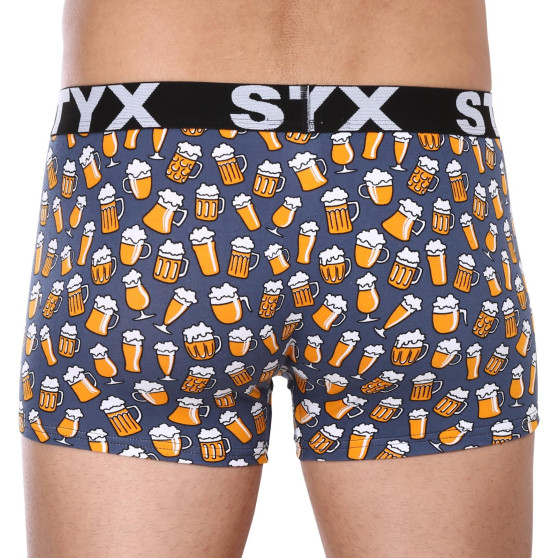 Boxershorts til mænd Styx art sports gummi overstørrelse beer (R1357)