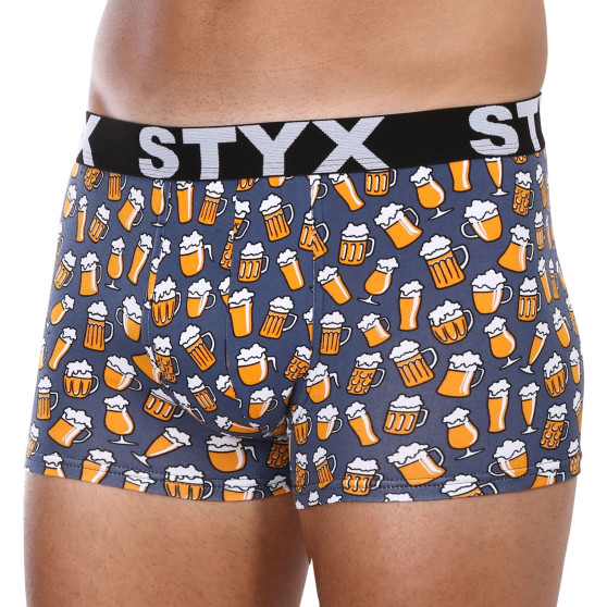 Boxershorts til mænd Styx art sports gummi overstørrelse beer (R1357)