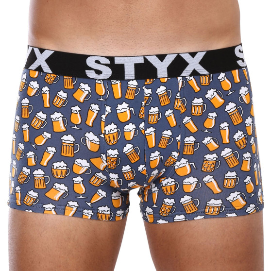 Boxershorts til mænd Styx art sports gummi overstørrelse beer (R1357)