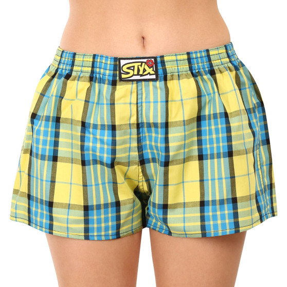 Dameshorts Styx klassisk gummi flerfarvet (K1002)