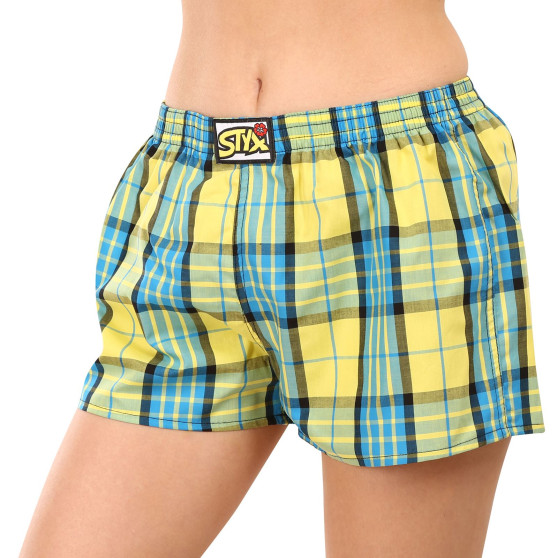 Dameshorts Styx klassisk gummi flerfarvet (K1002)