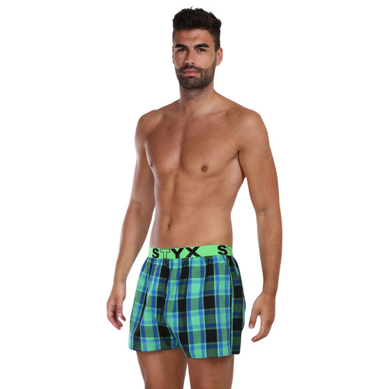 3PACK Boxershorts til mænd Styx sport elastik flerfarvet (3B10456)