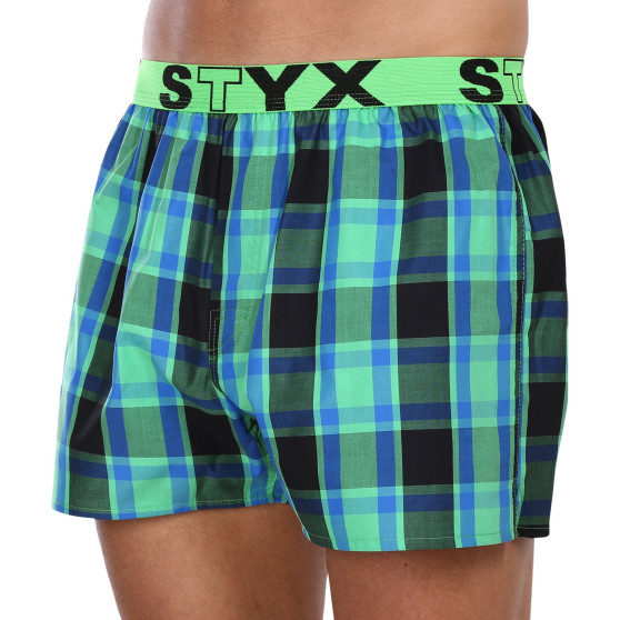 3PACK Boxershorts til mænd Styx sport elastik flerfarvet (3B10456)