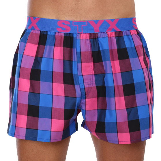 5PACK Boxershorts til mænd Styx sport elastik flerfarvet (5B1067890)