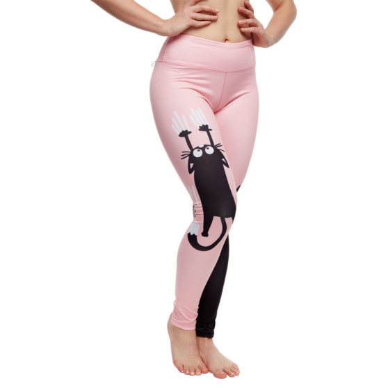 Munter dame-leggings Dedoles fitness Pink katte (D-W-AW-LGS-C-RP-0079)