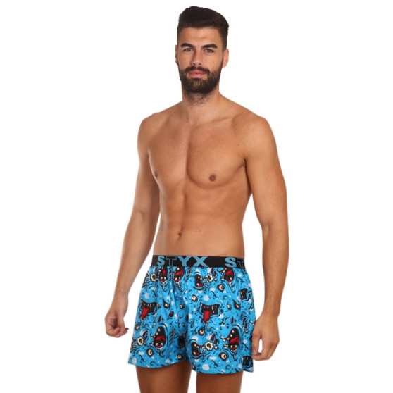 3PACK Boxershorts til mænd Styx art sports gummi flerfarvet (3B14125)