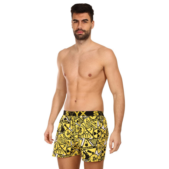 3PACK Boxershorts til mænd Styx art sports gummi flerfarvet (3B14503)