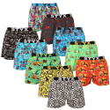 10PACK Boxershorts til mænd Styx art sports gummi flerfarvet (10B130915245782)