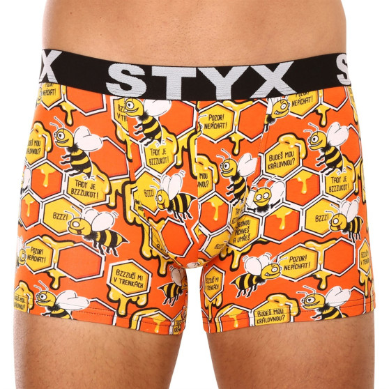 3PACK Boxershorts til mænd Styx lang kunst sport gummi flerfarvet (3U12914)