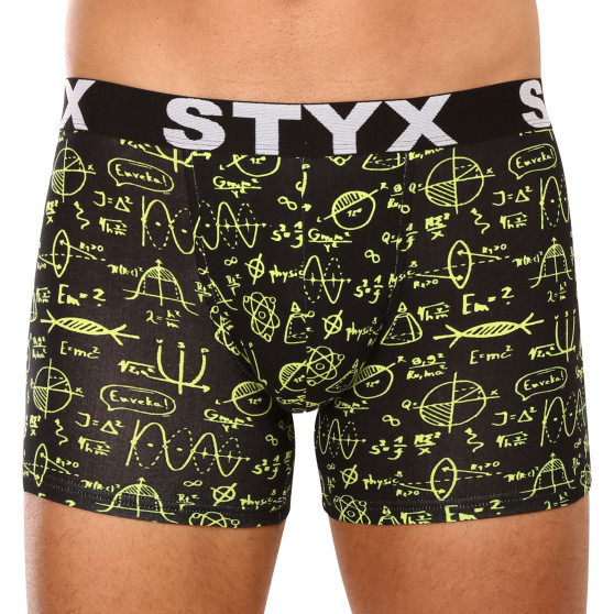 3PACK Boxershorts til mænd Styx lang kunst sport gummi flerfarvet (3U12672)