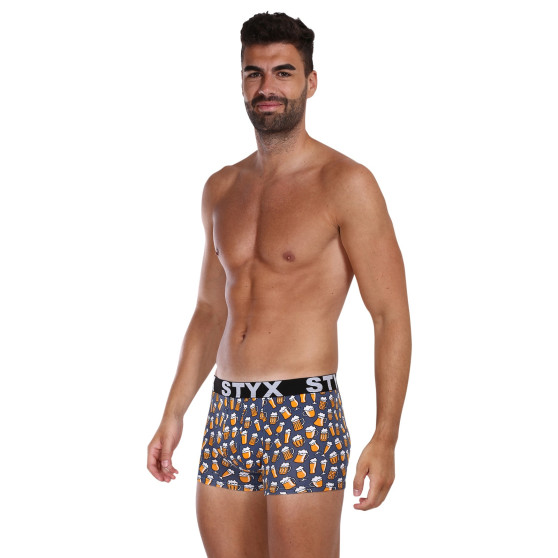 3PACK Boxershorts til mænd Styx art sports gummi flerfarvet (3G12672)